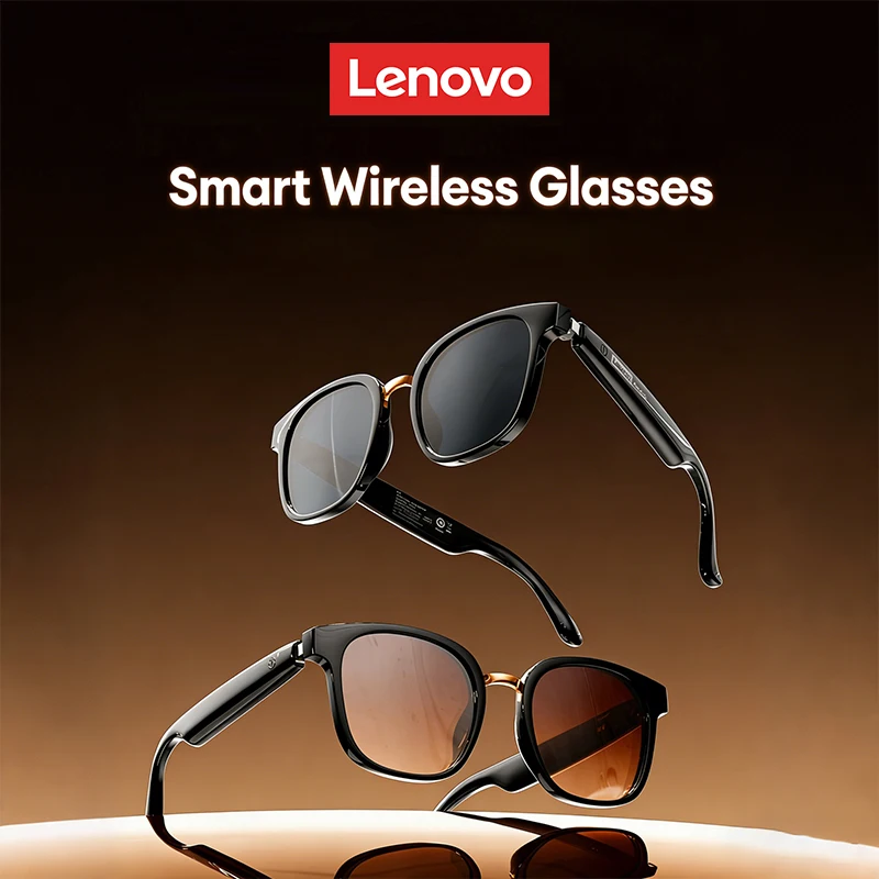 

Choice Lenovo Smart Music Sunglasses Earphone Wireless Bluetooth Headphone Driving Glasses Hands-free Call with HD Mic GS106