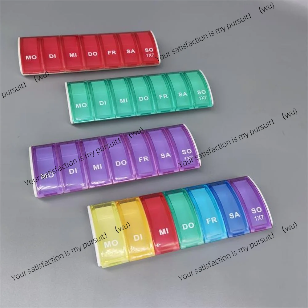 ZOCI-7 Days Pill Medicine Box Weekly Tablet Holder Storage Transparent Pill Case Organizer Container Clear Color Splitters Case