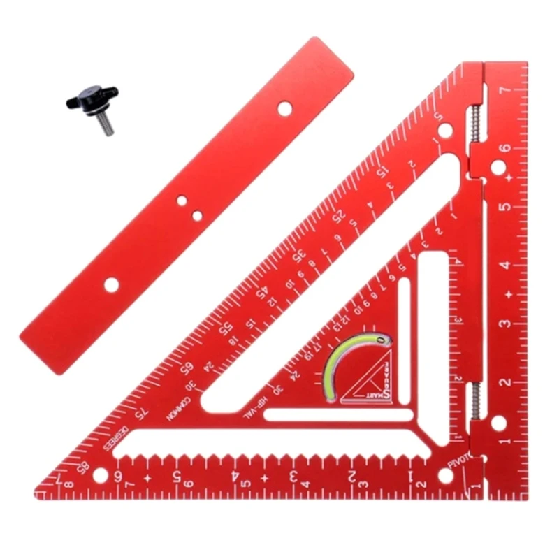 2024 New 7Inch Rafter Square with Level Die-Casting Carpentry Square Layout Tool