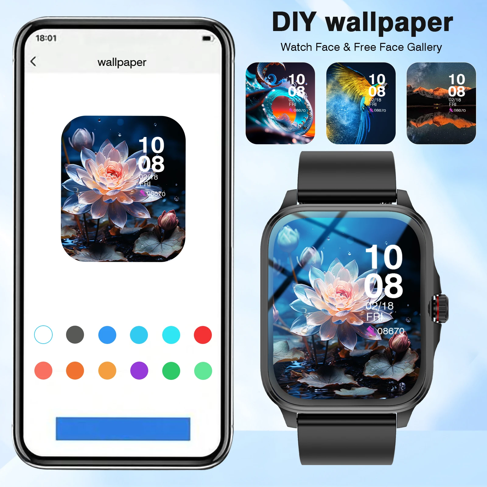 ساعة ذكية رياضية، مكالمات لاسلكية، تذكير بالمعلومات، ساعة رياضية خارجية متعددة الوظائف للرجال والنساء #6