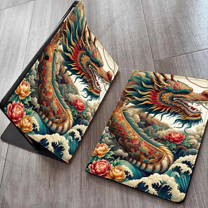 

Cartoon Wave Fish Floral For OPPO Realme Pad Air X 10.36 11 Inch Tablet Case