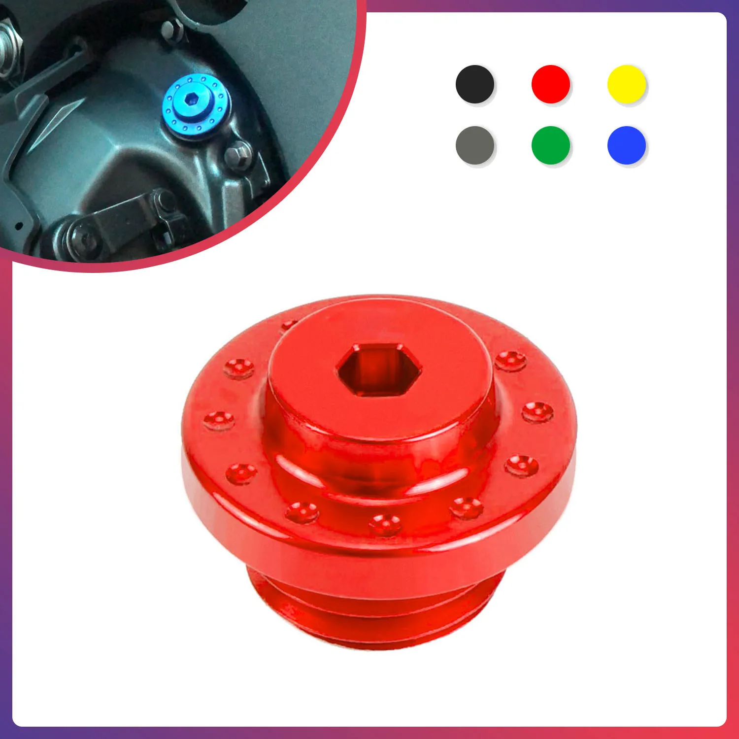 Motorcycle Accessories Engine Oil Filler Cap M20*2.5 For Ducati Hyperstrada Hypermotard 796 821 821SP 939 939SP 950 950SP