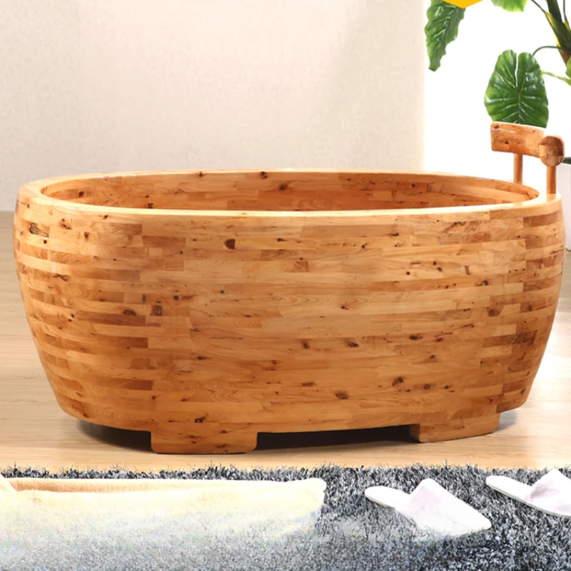 Wood Hot Tub Goods Bath Adults Ice Children Bathtub Spa Large Family Pool Wooden Baby Half Body Badewanne Portable Simple