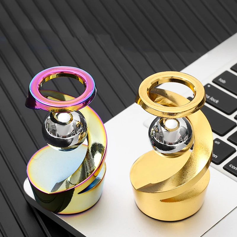 جيروسكوب دوار معدني معلق مع تأثير بصري أداة تركيز لتخفيف التوتر للبالغين والأطفال لعبة جيروسكوب تململ سبينر #1