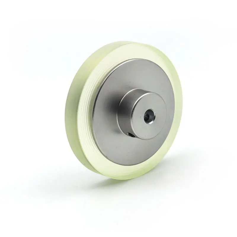 Meteran Encoder Penghitung Panjang Sinkron Roda Logam Poliuretan, Jarak Penghitungan, Diameter Karet, 200Mm φ6Mm 8Mm 10Mm