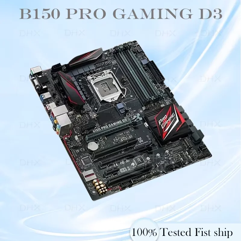 LGA 1151 DDR3 ATX Mainboard For ASUS B150 PRO GAMING D3 Motherboard 64GB 100% Tested Fully Work Be Shipp Quickly DH