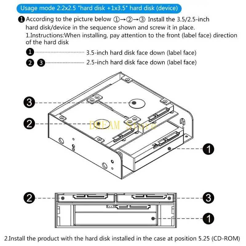 OImaster MR-8802 HDD Cage Rack 5.25 Inch Device for 6 x2.5'' SSD Multi-function best sale