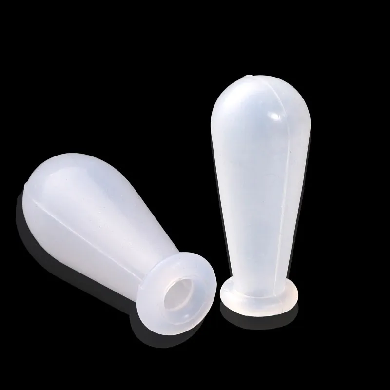 10pcs Transparent silicone rubber cap For glass pipettes Silicone suction ball silicone cap 1ml/2ml/3ml/5ml/10ml