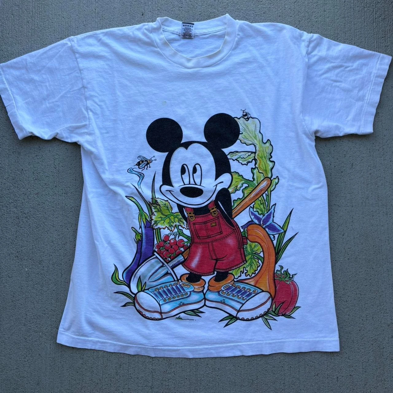 ديزني ميكي الجرافيك تي شيرت الرجال النساء Harajuku جودة عالية المتضخم القطن تي شيرت الشارع الشهير المحملة للجنسين التي شيرت تي شيرت علوي