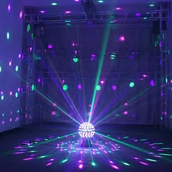 Luzes de palco par lâmpada bola de discoteca rgb rotativo led strobe festa lâmpada dj profissional 30w/50w 9 pçs/18 pçs