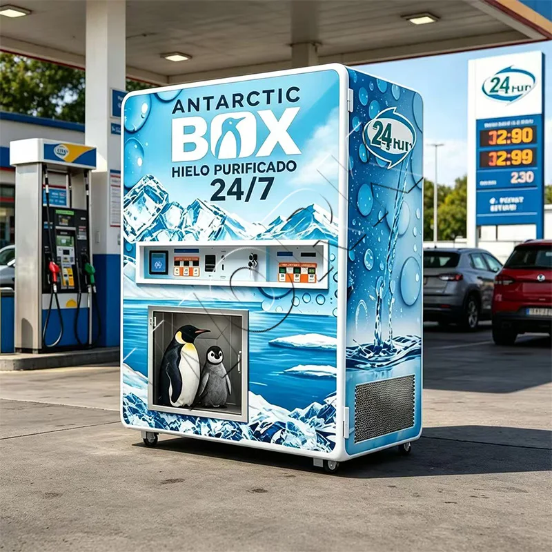 

Ice and Reverse Osmosis Water Vending Machine, High-yield Ice Vending Machine