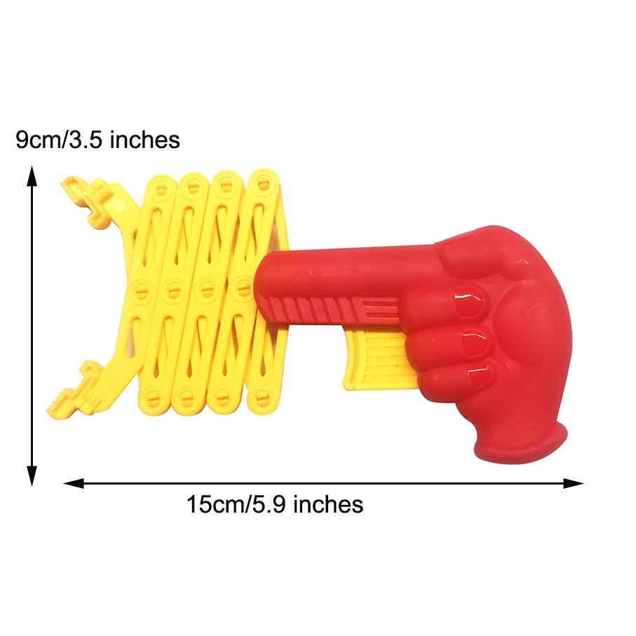 12PCS/1  dozen Set Fist pistol stretch and Shoot hand mechanical arm clip  Halloween  party supplier small gift toy bag