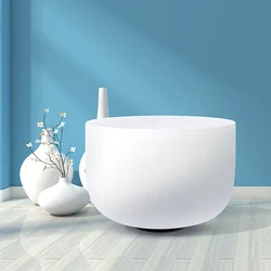 KVKA 432hz 13 Inch Note C/D/E/F/G/A/B Chakra Frosted Quartz Crystal Singing Bowl For Meditation Yoga Healing