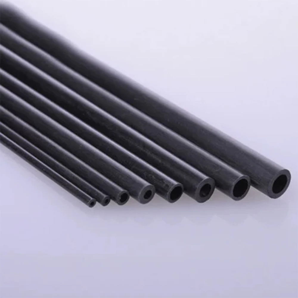 Carbon Fiber Tube OD2/3/4/5/6mm ID1/1.8/2/3/4mm Light Weight Round Carbon Pipe For RC Airplane Model Sand Table DIY Accessories