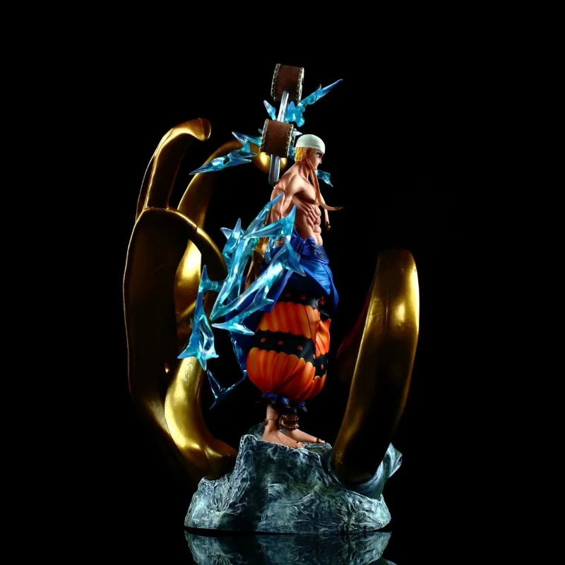 36cm 신제품 원피스 애니메이션 피규어 에넬 PVC 모델 장면 조각상 데스크탑 장식품 어린이 생일 선물 장난감