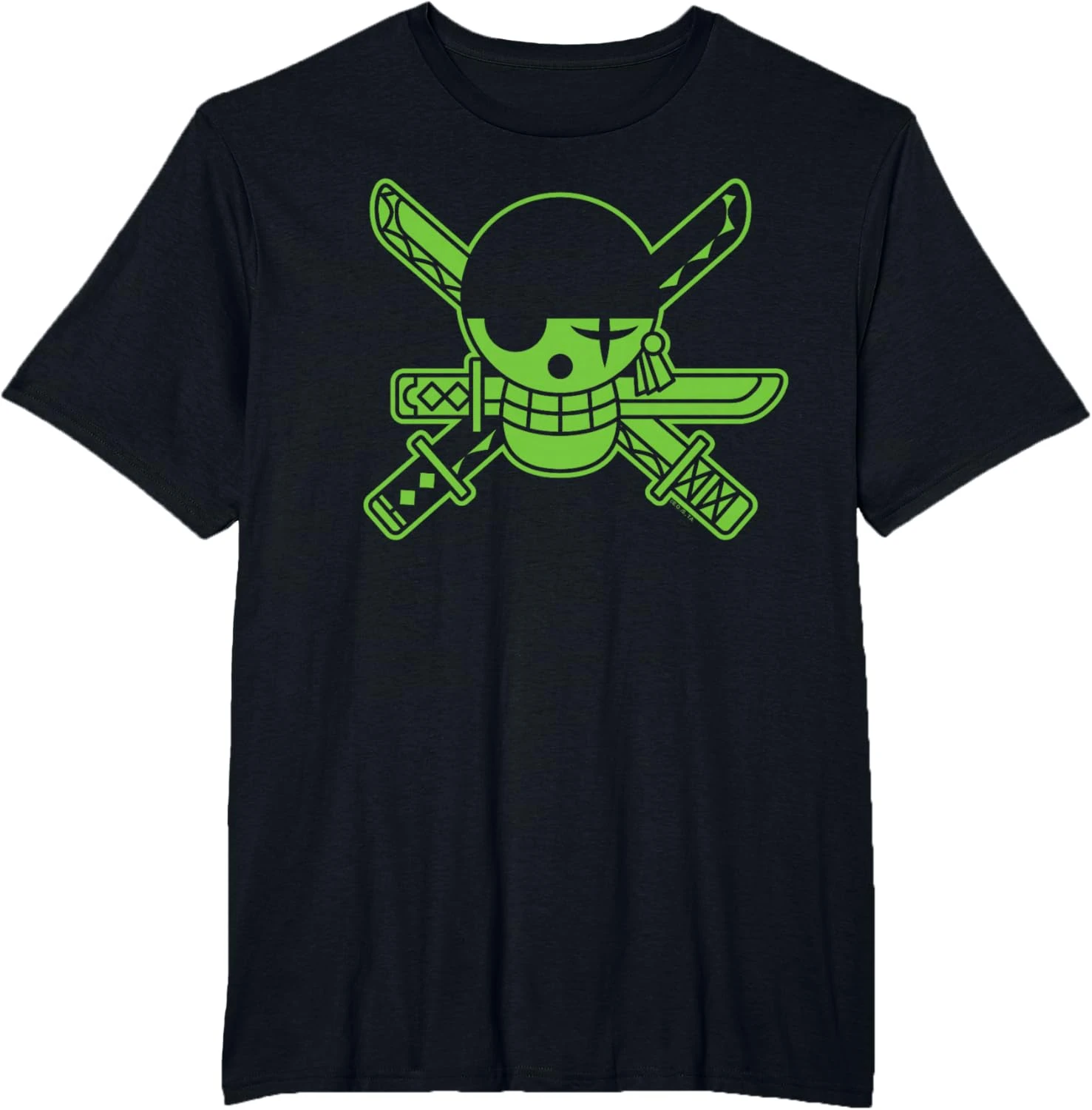 2026 Sommer ONE PIECE Anime RORONOA ZORO Bedrucktes Lockeres Kurzarm-T-Shirt aus Reiner Baumwolle für Kinder Trendiges Unisex Casual Y2k
