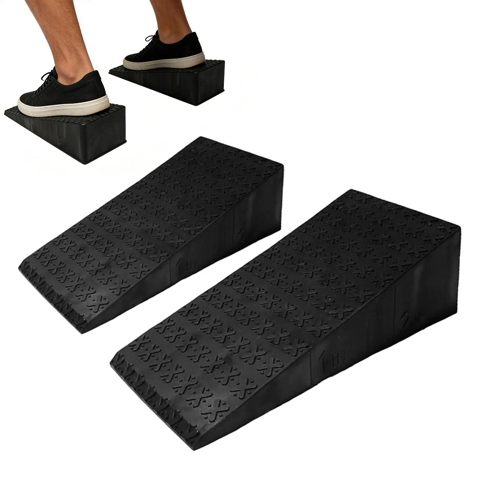 1 Pair Non-Slip Squat Wedge Blocks Workout Wedge for Squats for Women Men Athletes, Versatile Home Gym Studio Equipment
