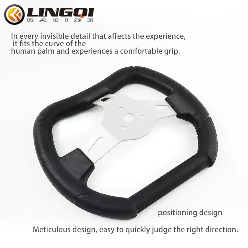 Go Kart 275mm Square Rectangular Classic Style Motorcycle Steering Wheel For Karting Cart Scooter Karting ATV Quad Accessories