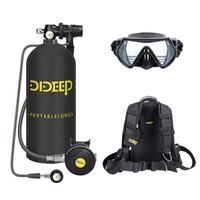 DIDEEP X6000 3L diving tank, oxygen tank, underwater diving equipment, backpack style diving backpack, diving goggles