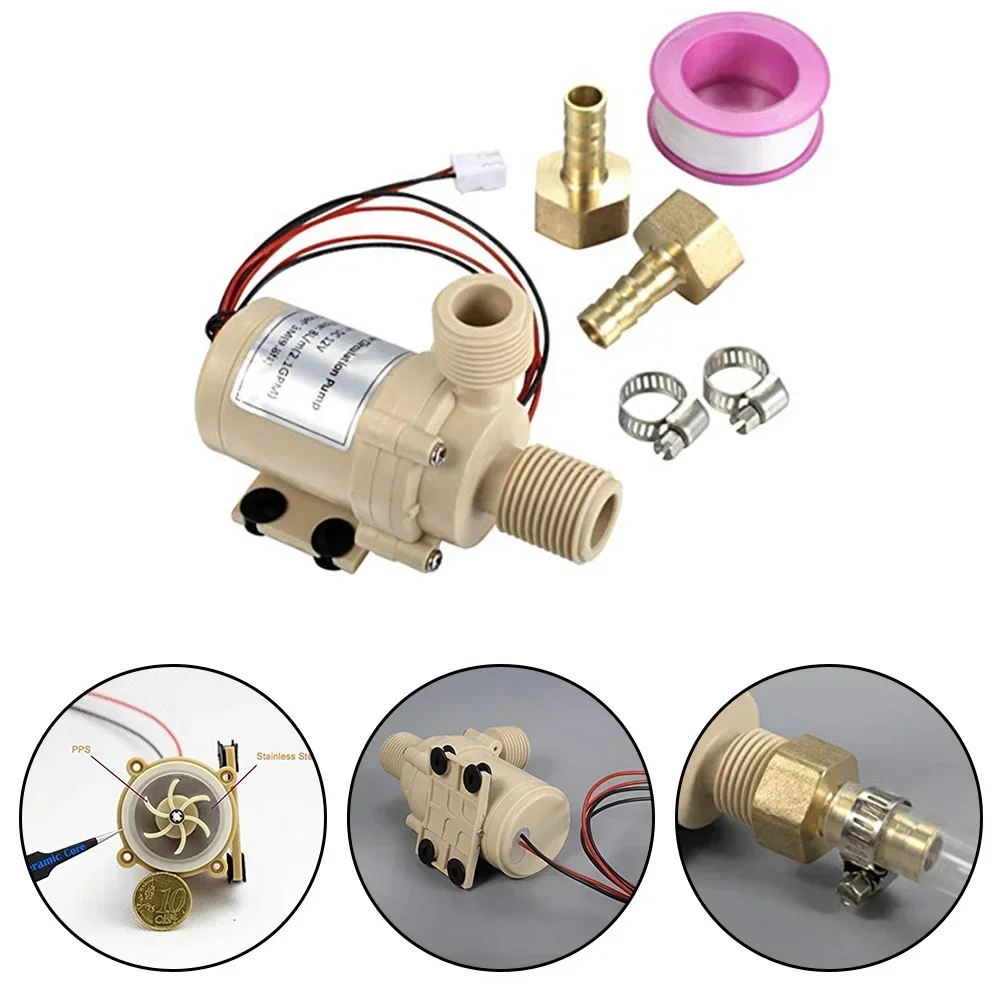 BYT-7A006 12V Hot Water Circulation Pump Food Grade Brushless Submersible Solar Gas Electric Heater Booster Replace Parts