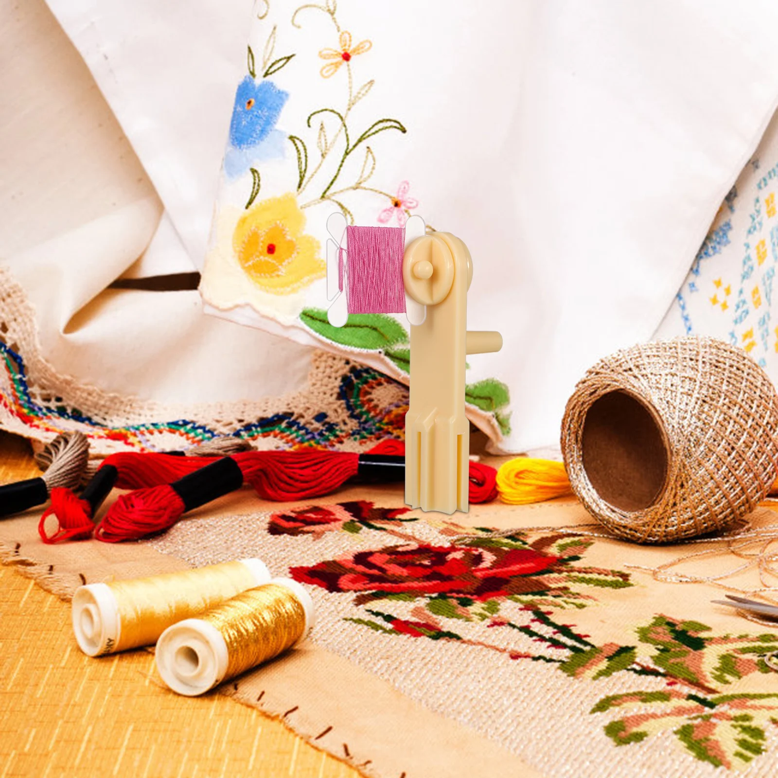 1 مجموعة 1 مجموعة من موضوع لف لوحات اللفاف المنظم ل عبر غرزة التطريز Diy بها بنفسك الخياطة حامل خيط بلاستيكي لوح التخزين