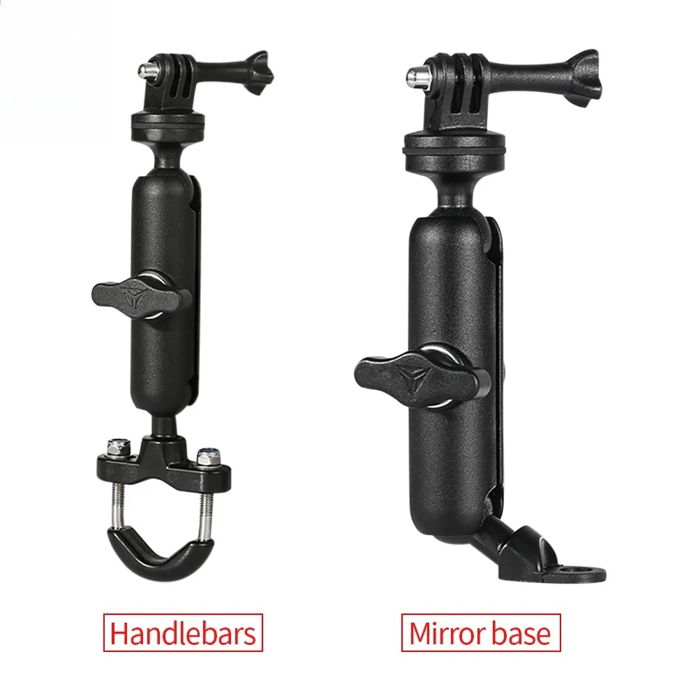 

Металлический держатель для камеры на руль мотоцикла/велосипеда, крепление на зеркало, кронштейн для GoPro Hero 9 8 10, аксессуары для экшн-камер и телефонов