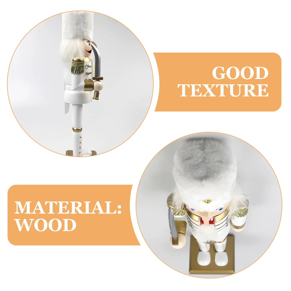 

Christmas Figure Wooden Traditional Wood Decor Home Bedroom Living Room Xmas Decor Small Nutcracker Ornament Unique Nutcrackers