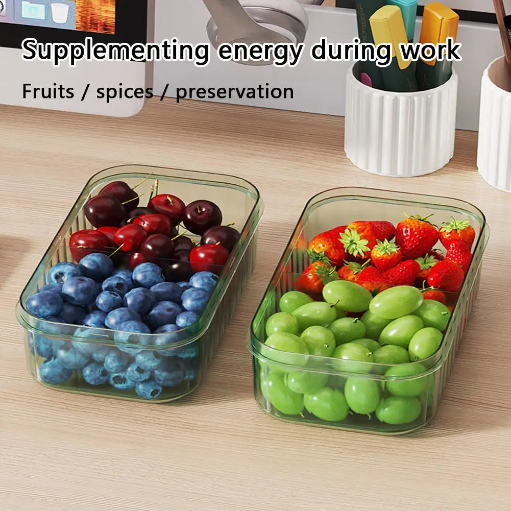 Refrigerator Freezing Antibacterial Storage Box Food-grade Dedicated Classification Sealed -keeping Box For Camping E7h9