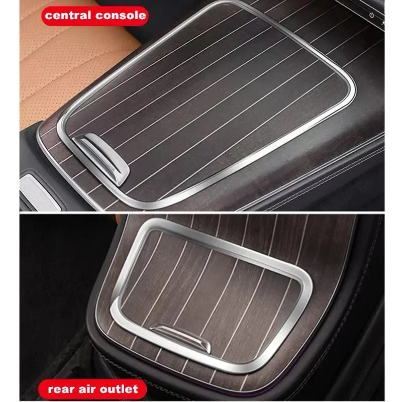 1/2PCS Center Console Control Panel Trim Frame Edge Protector For Mercedes-Benz W214 2024-2025 Car Interior Decor Accessories
