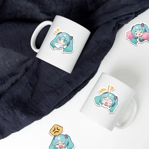 Waterproof Phone Case Cartoon Sticker Pack, Hatsune Miku, Journaling Papelaria, Embalagem Kawaii, Pele bonito do portátil, 65Pcs 10 principais vendas adesivo lapis - №7