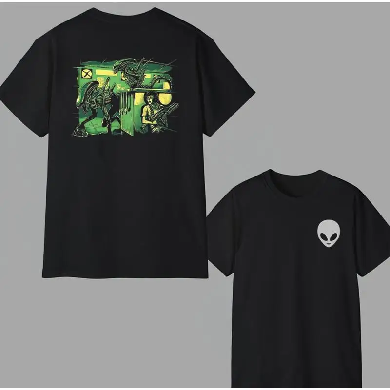

Alien Shirt Classic Movie Poster Graphic Design, Gifts For Survival Horror Fans.