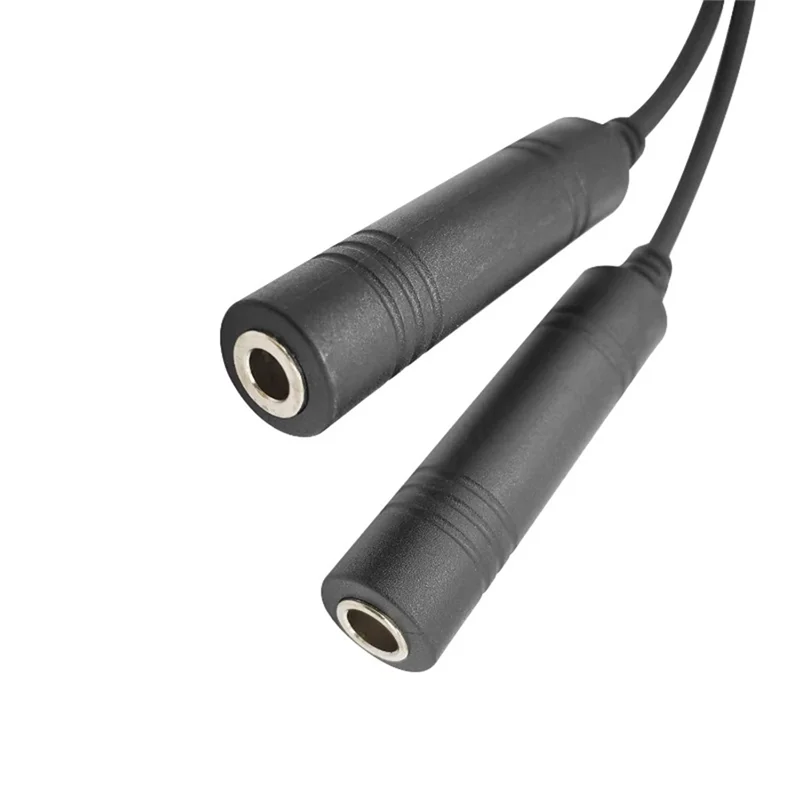 General Aviation Headphone To 2-Pin Pilot Headset Connector Convert Cable GA Dual Plugs For Baofeng UV-5R 888S Kenwood Models