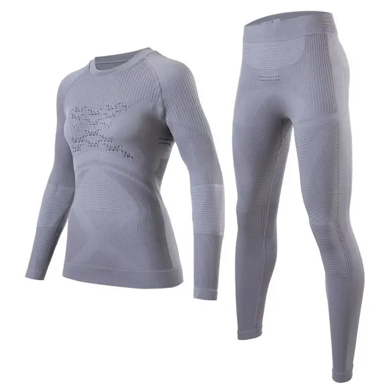 Vêtements de Ski professionnels à séchage rapide pour hommes et femmes, sous-vêtements de Ski avec fonctions de transpiration et antibactériennes à Compression