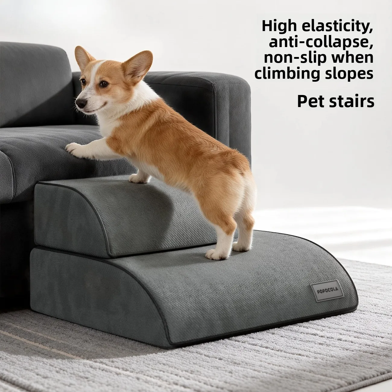 

Портативная лестница для домашних животных: легкий пандус для маленьких собак, корги, для подъема на кровать и диван
