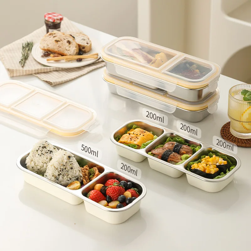 

Yjq portable sub-packaging fresh-keeping frozen box outdoor salad multigrain lunch box