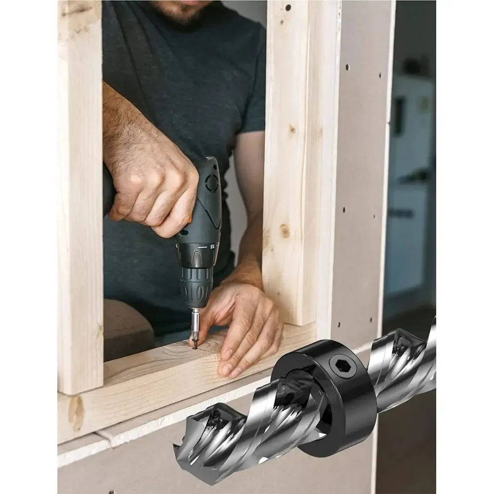 8pcs Drill Bit Depth Stop Rings 3-16mm Adjustable Collars Positioner for Precision Woodworking Tools Dremel Accessories