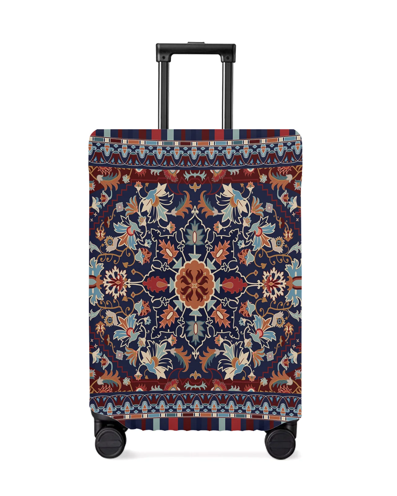 

Flower Indian Bohemia Luggage Cover Stretch Suitcase Protector Baggage Dust Case Cover for 18-32 Inch Travel Suitcase Case