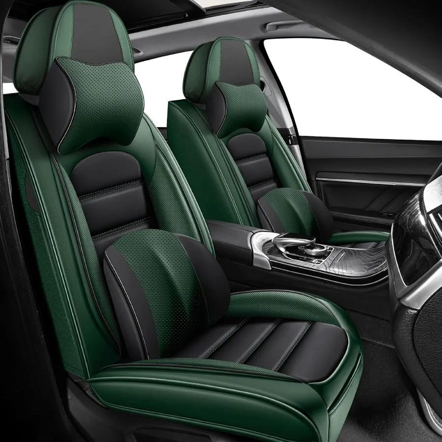 الجبهة مجموعة مقاعد السيارة يغطي ل زحل Vue 20022010 مقاوم للماء غطاء مقعد مقاوم للبقع قسط نابا الجلود مقعد حماة واي فاي