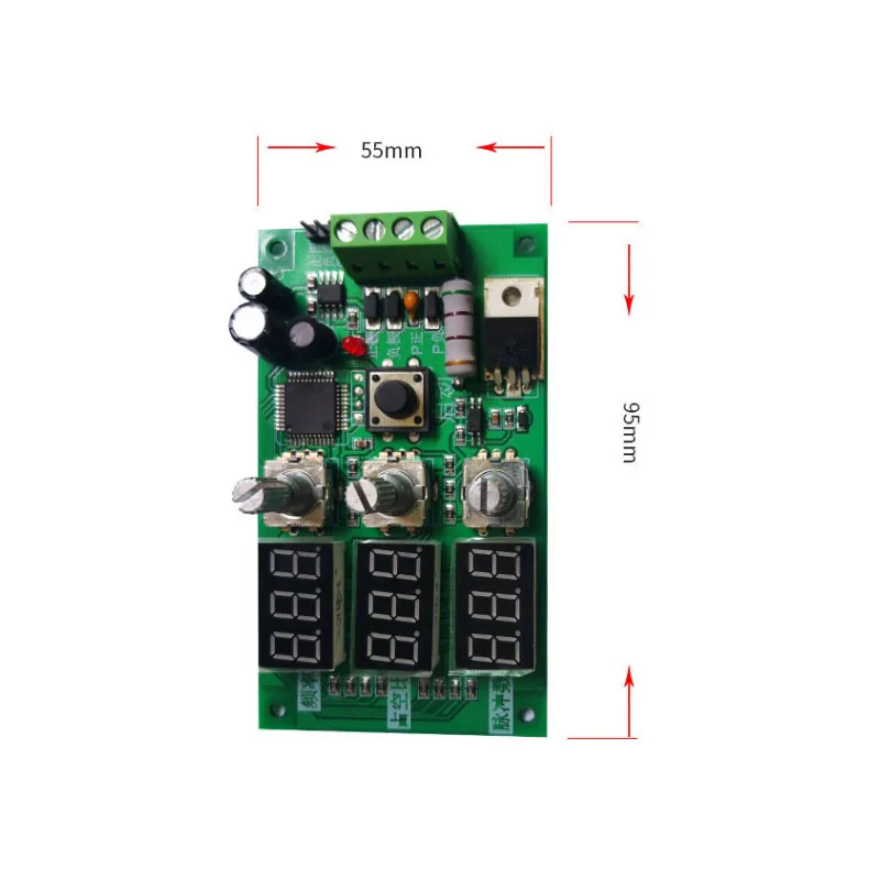 PWM dimming and speed regulation module, frequency duty cycle, adjustable number of pulses, square wave, rectangular wave steppe