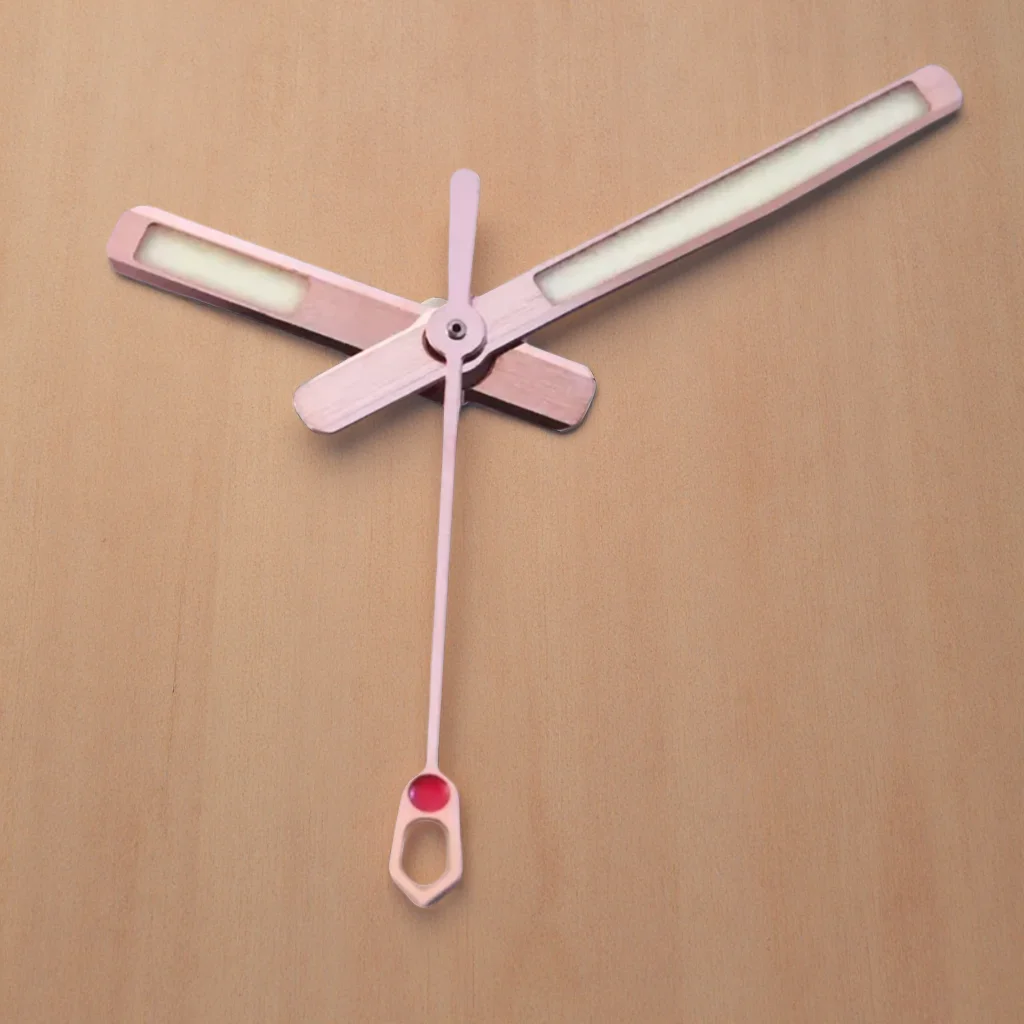 

Rose Golden 6105 Turtle Watch Modify Part - Luminous Hands Suitable for NH35/36 Movement Japan C3 Green Glow Watch Hand