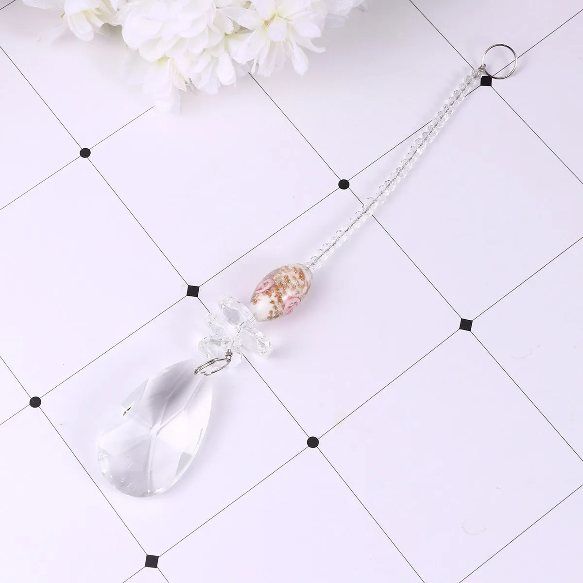 2Pcs Premium Crystal Ball Pendant Set Faceted Rainbow Prism Suncatcher for Window Chandelier Curtain Wedding Feng Shui