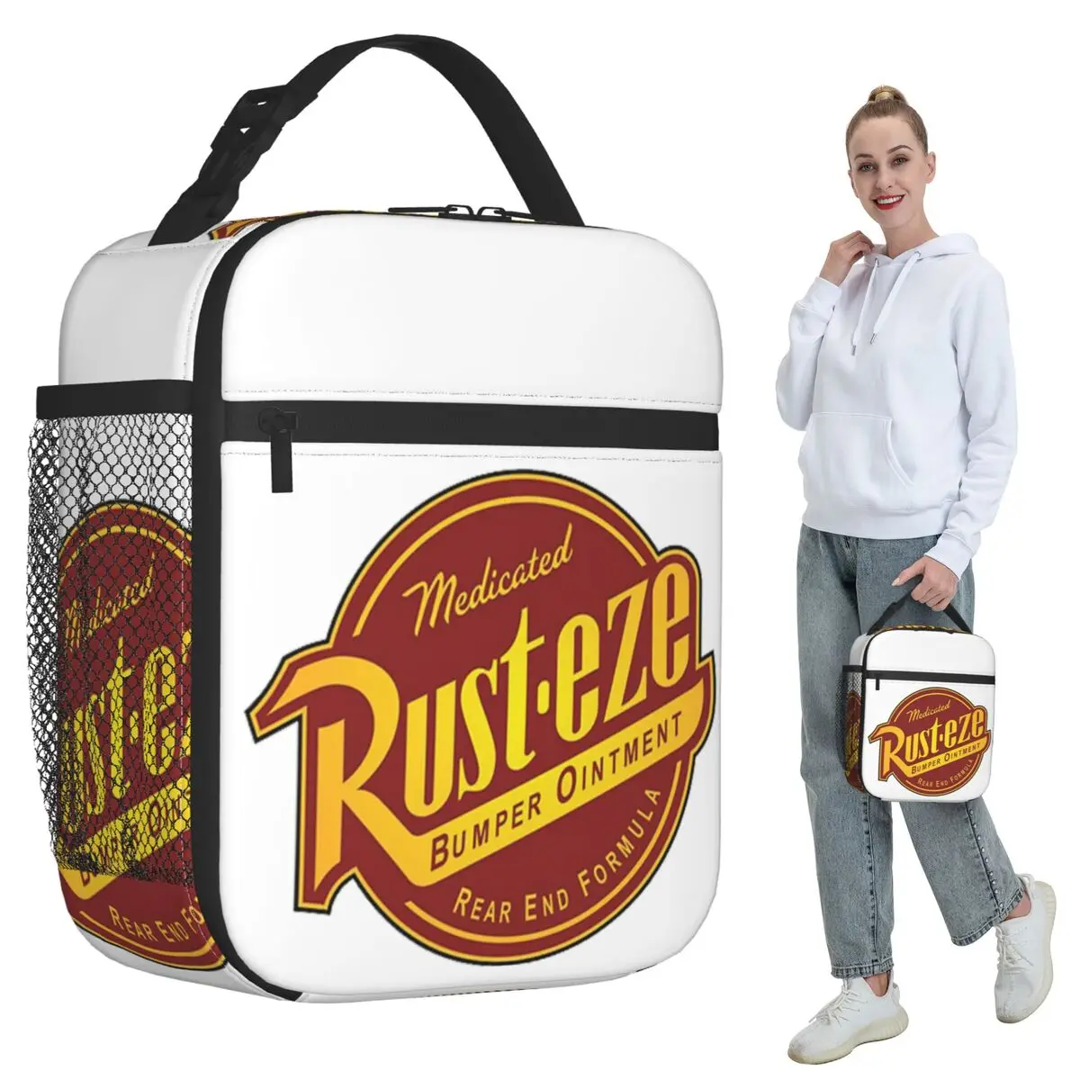 

Rust-eze Cars Insulated Lunch Bag for Kids School Cooler Thermal Food Box Tote Portable Lunch Boxes Container