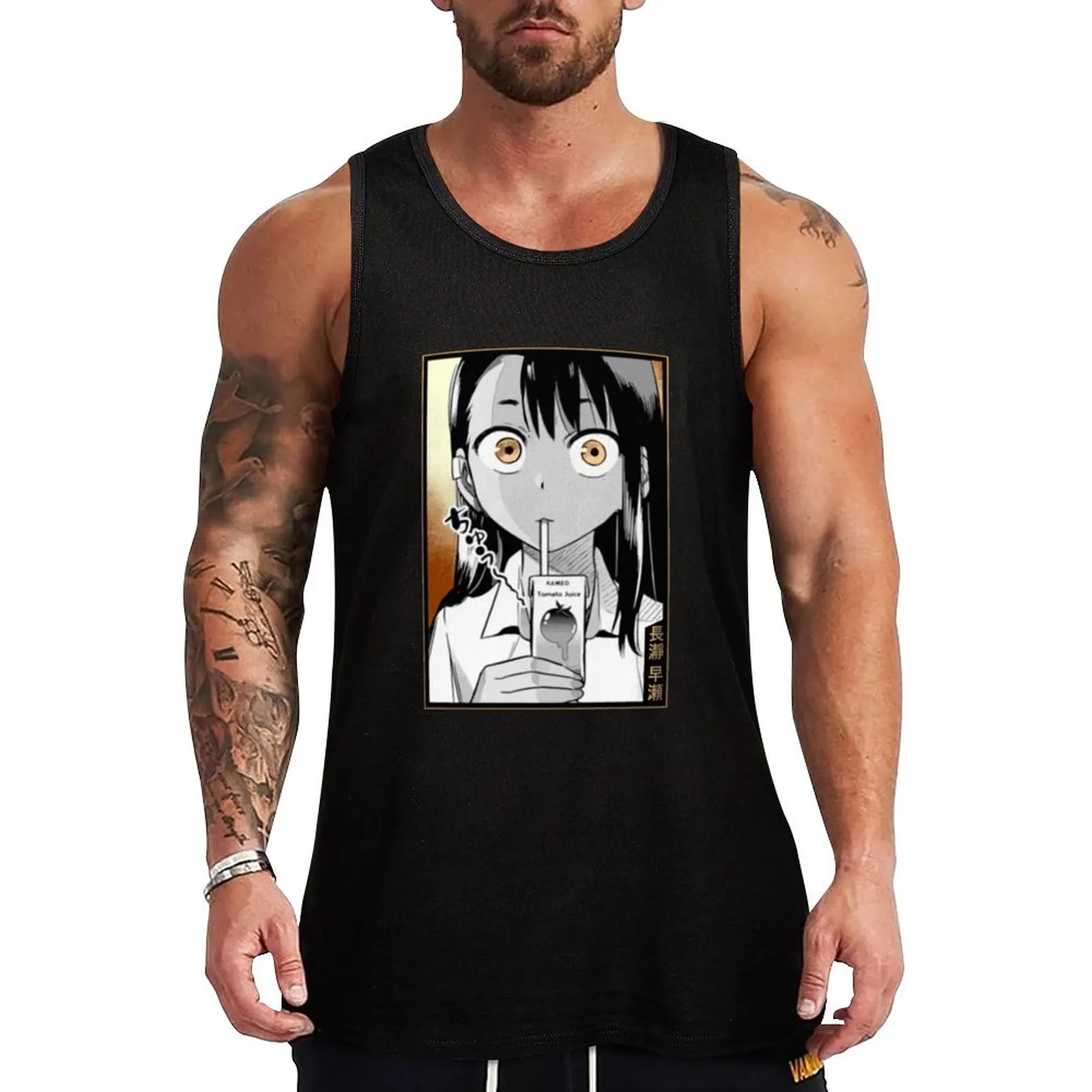 

Nagatoro style Tank Top gym t-shirts man Men's t-shirt sleeveless jackets