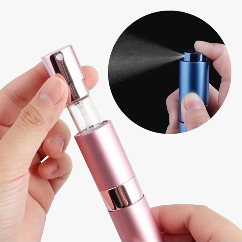 8ml lege parfum Container glas bekleed metaal aluminium navulbare parfum verstuiver parfum monster verstuiver Spray fles