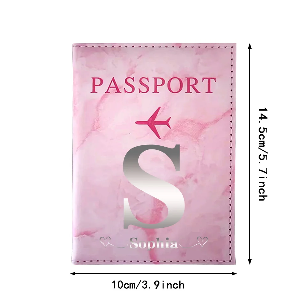اسم مخصص غطاء جواز سفر تصميم خمر حامل تذكرة الهواء المحمولة الكلاسيكية بطاقة الائتمان جواز السفر حقيبة التخزين #2