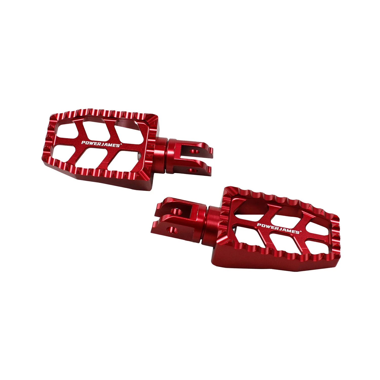 Red Toe Foot Pegs Rest Pedal For Harley Softail Steet Fat Bob Low Rider Breakout FXST 2018-Later