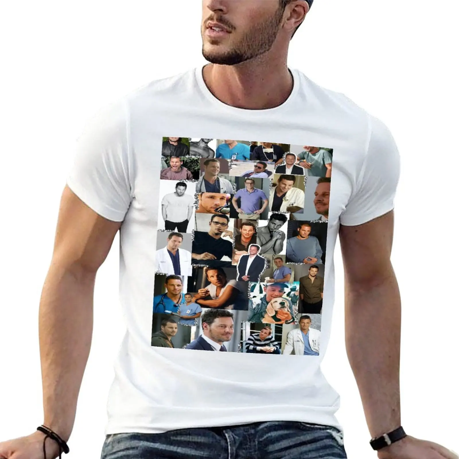 Alex Karev Collage T-Shirt heavyweight t shirts hippie clothes boys animal print shirt vintage t shirt tshirts for men