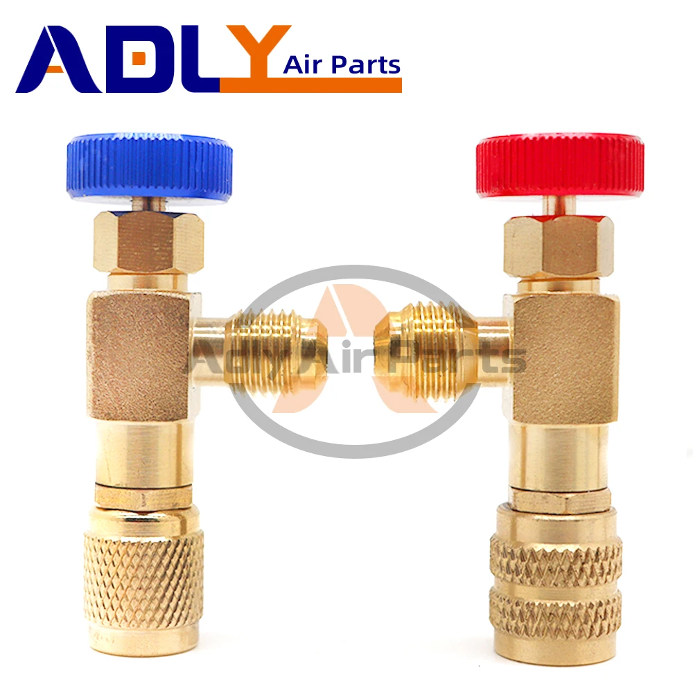 Neue Auto Klimaanlage Kältemittel Sicherheitsventil R410A R22 1/4 "Kühlung Lade Sicherheit Flüssigkeit Adapter Hand Werkzeug Teile