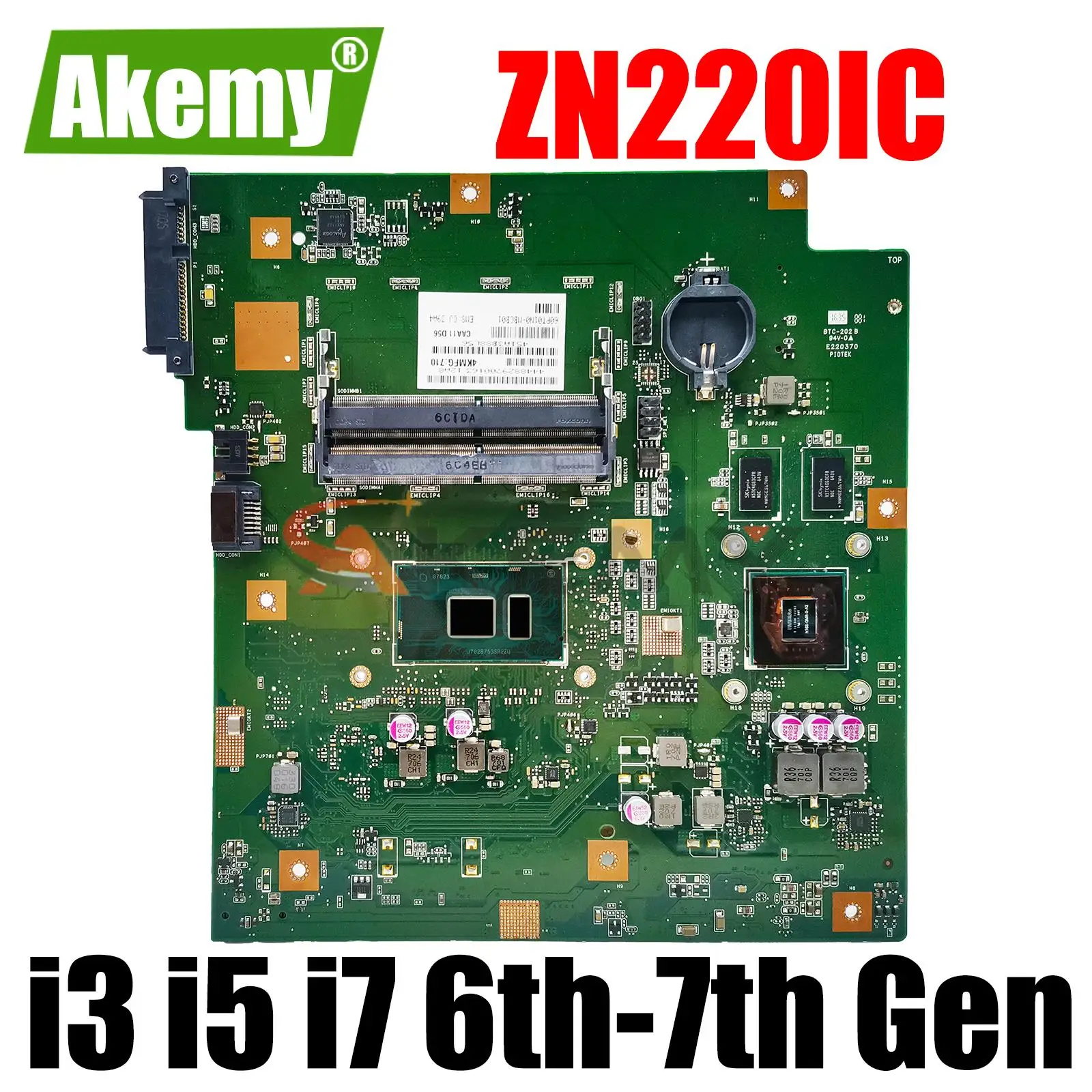 

ZN220IC-K Mainboard For ASUS Zen AiO Pro Z220IC commercial Motherboard I3-6100U I5-6200U I5-7200U I7-6500U Test work 100%