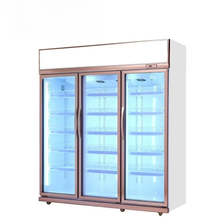 Upright Commercial Display Refrigerator Beverage Cooler Fridge Drink Upright Display Refrigerator